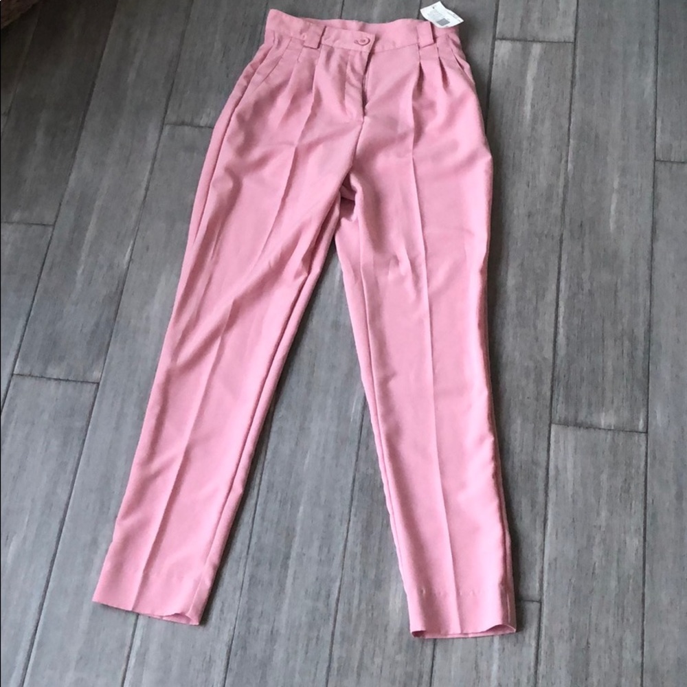 American Apparel Pink Pleated pants